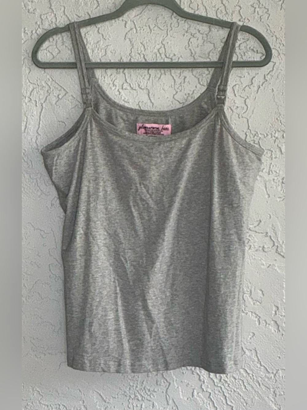 Motherhood Plain Gray Women's Nursing Bra Cami Tank Top - (NWT